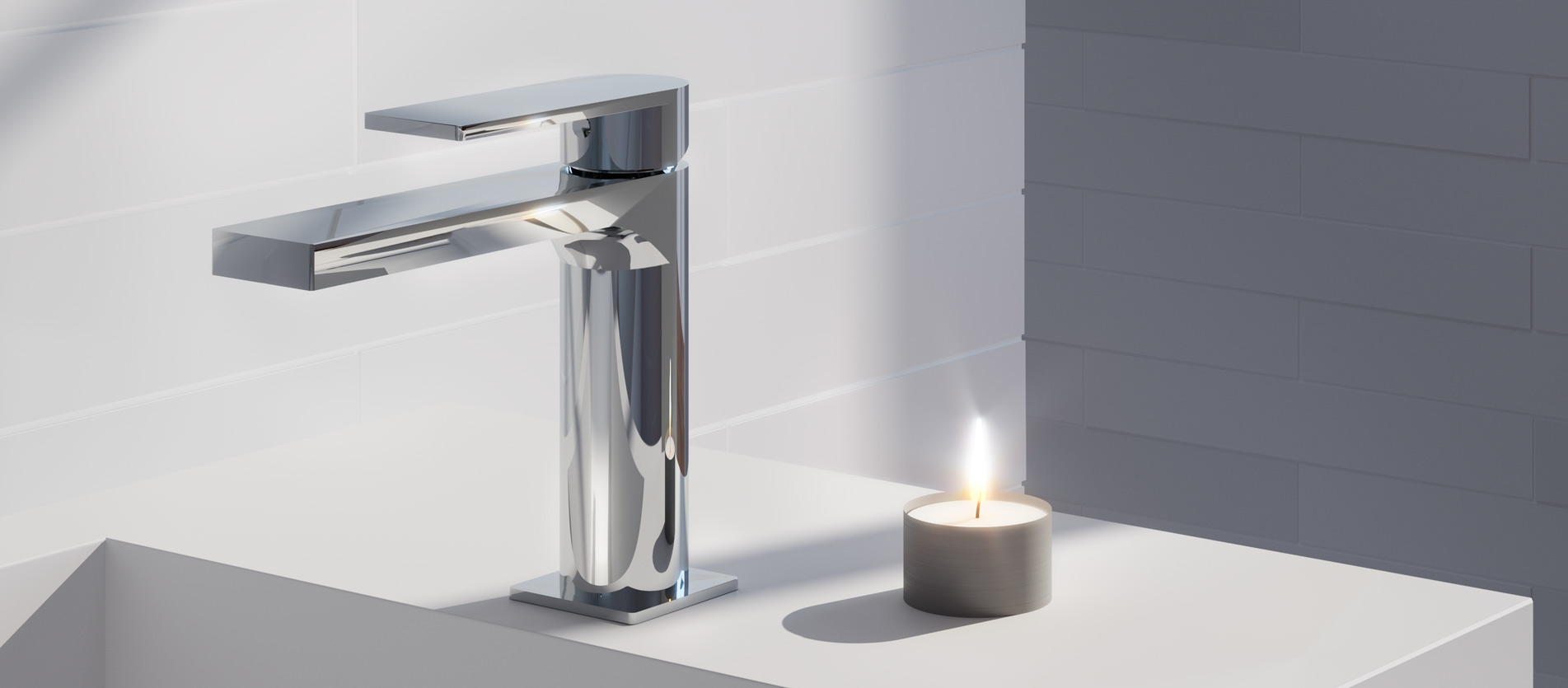 Baterija za umivaonik – Alpha Chrome