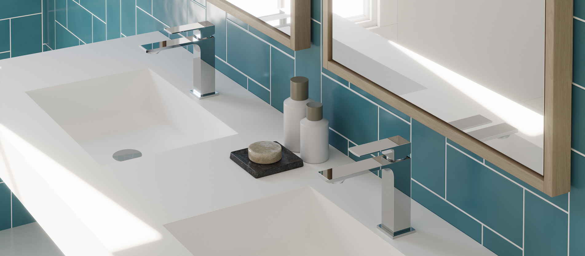 Baterija za umivaonik – Bold Chrome